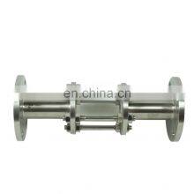 sanitary ss304 Pipeline Flange stainless steel Straight through Sight Glass indicator