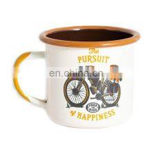 Customized 7cm White Steel Enamel Measuring Cup thumbnail-3