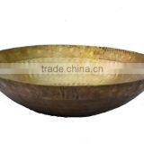 SOLID BRASS KADAI TRADITIONAL FRY PAN INDIA DEEP KADAI