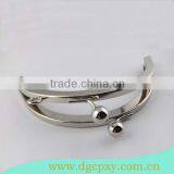 Beautiful Heavy Metal Bag Frame None Hole Frame With Ball Kiss Lock