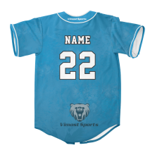 Sublimation Customized Sportswear Baseball Jersey.