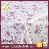 #DY016B Clear Rosettes PVC Wedding Tablecloth