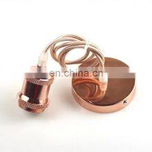 Retro Chandelier Hanging Wire Hanging Aluminum Lamp Head E27 Large Screw Lamp Holder thumbnail-3