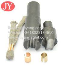 metal crimp ends with die mold fastener metal cord clips string leather rope fold over clip for bracelet components