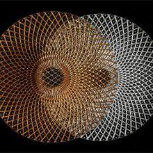 Wholesale Hand Made 13 Inches Transparent Clear And Silver Colored Banquet Wedding Glass Charger Plates thumbnail-3