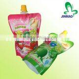 Stand up bag with spout for fruit juice