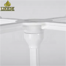 European Classic Antique White Cast Iron Metal Table Base Frame With Powder Coating on Sale thumbnail-3