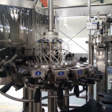 Glass Bottle Filling Machine for Liquid Packing With Rotary Star Wheel Design thumbnail-2