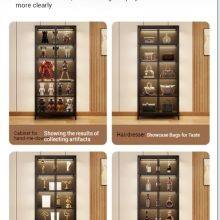 JUNTUO Commercial Glass Display Cabinet | Steel Frame Showcase | LED Lighted, Secure Lock for Showroom Use – DC-1800LS-04 thumbnail-4