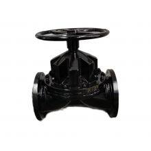 Cast Iron 150LB DN 150 Straight Through Flange Diaphragm Valve thumbnail-3