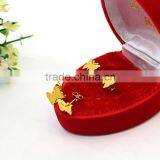 Ladies Earrings Designs Pictures Little Butterfly Gold Jewelry Earrings Stud thumbnail-5