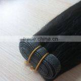 Thick End Black Natural Black Color Handtied Seamless PU Skin Weft Brazilian Human Hair thumbnail-1