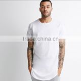 Black long t-shirt/street short sleeves tall t-shirts wholesale/Elognated T-Shirts