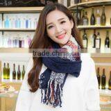 New Warm Winter Mohair Tassel Plaid Fashion Ladies Neck Scarf thumbnail-1