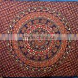 Queen Size Big Tie & Dye Tree Cotton Wall Hanging Custom Printed Tapestry Indian Bed Sheets thumbnail-3