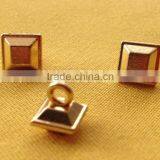 14L Square Shape Metal Shank Button For Sweater Wear -- M1601 thumbnail-2