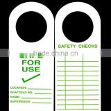 Safety Check Tag. (For Scaffolds)