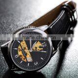 YB A-I-011 Genuine Leather Band New Automatic Mechanical Watch for Men