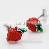 PRIMERO 2015 Jewelry Acrylic Cufflink French Shirt Romantic Strawberry Cufflinks thumbnail-5