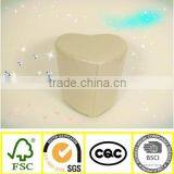 Heart Shape Leather Stool Ottoman