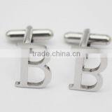 English Capital Letter ABCDE Stainless Steel Wholesale Cufflink For Men thumbnail-2