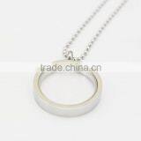 Round Stainless Steel Shiny Locket Pendant With Photo Blank Photo Pendant thumbnail-1
