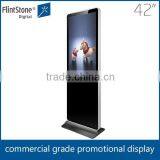 42" LCD digital ad player with convenient management software,POP floor stand video display,HD vertical LCD advertising TV