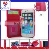 Flip Leather Phone Case With Magnetic Fastener for Iphone 6 thumbnail-2