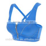 2016 wholesale new design hot sexy girl sport bra dry fit plain hot sexy bra