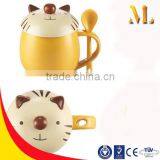 Panda Cat Creative Mugs China Cup Drinkware Handle Spoon Mugs Children Gifts thumbnail-3
