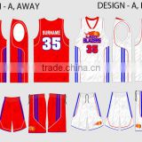 Dri fit full sublimation OEM service design your own basketball uniform