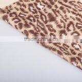 100% Polyester Animal Skin Print Velboa Textile Fabric Leopard Print Sofa Cover Textile Animal Printing Fabric