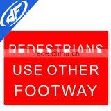 Reflective Adhesive Pedestrians Use Other Footway Traffic Sign