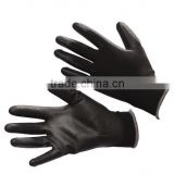 Black PU coated nylon work gloves,working glove
