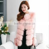 Luxury good quality faux fur vest from China