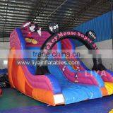 EN14960 New designed inflatable slide with obstacle,inflatable obstacle slide