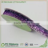 1" Purple Fade Glitter Ribbon