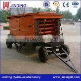 4 wheels mobile scissor lift high rise building working equipment