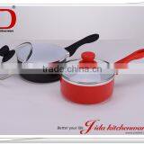 FORGED ALUMINUM SAUCE PAN WITH TEMPERED GLASS LID thumbnail-3
