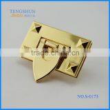 High Quanlity Zinc Alloy Decorative Twist Lock for Purse Hot Sale Metel Bag Parts Wholesale thumbnail-1
