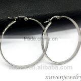 Ladies Thin Wire Stainless Steel Bulk Hoop Earrings thumbnail-3