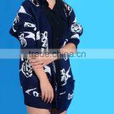 2015 New Knitted Wear Long Sleeve Winter Lady Women Cardigan Fashion