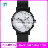 New 2016 Handcrafted Leather Watch Ladies Top Brand Marble Watch With Japan Movt thumbnail-1