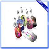 Promotional Aluminum Alloy Printing Colorful Logo Dog Tag