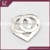 Heart Shape Nickel Plate Metal Brand Logo Label Quality Choice thumbnail-1
