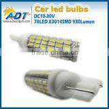 Super White T10 Ba9s 3014 SMD 78 LED Car Side Wedge Light Lamp Bulb thumbnail-2