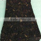 CL14-1 (7) New arrival and high quality African Velvet lace fabric with sequins for dress and clothes
