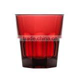 Plastic Polycarbonate Rock Tumbler Red 240 mL Glass thumbnail-1
