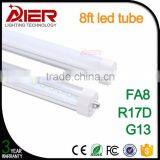 High Quality G13 R17D FA8 8 Foot t8 Led Tube With Single Pin