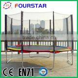 12FT Gymnastic Folding Trampoline Outdoor Jumping Trampoline thumbnail-1
